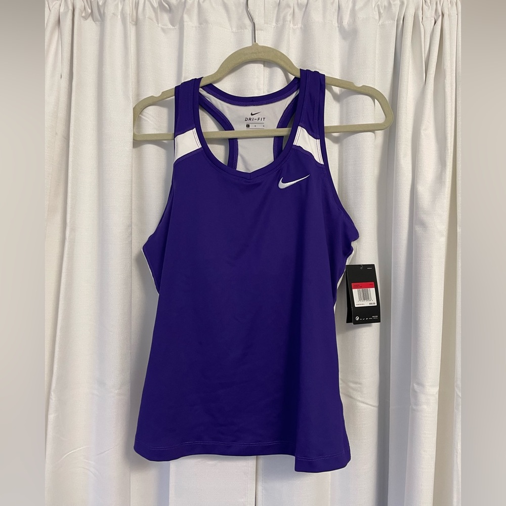 Purple and white Nike tank top with tags!